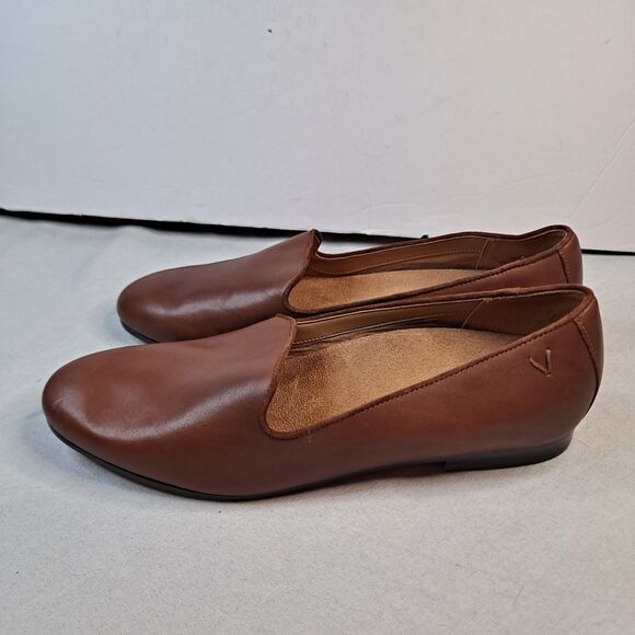 Vionic Willa II Leather Slip On Loafers Women's 8.5 Brown Arch Support Cushioned - Picture 2 of 8